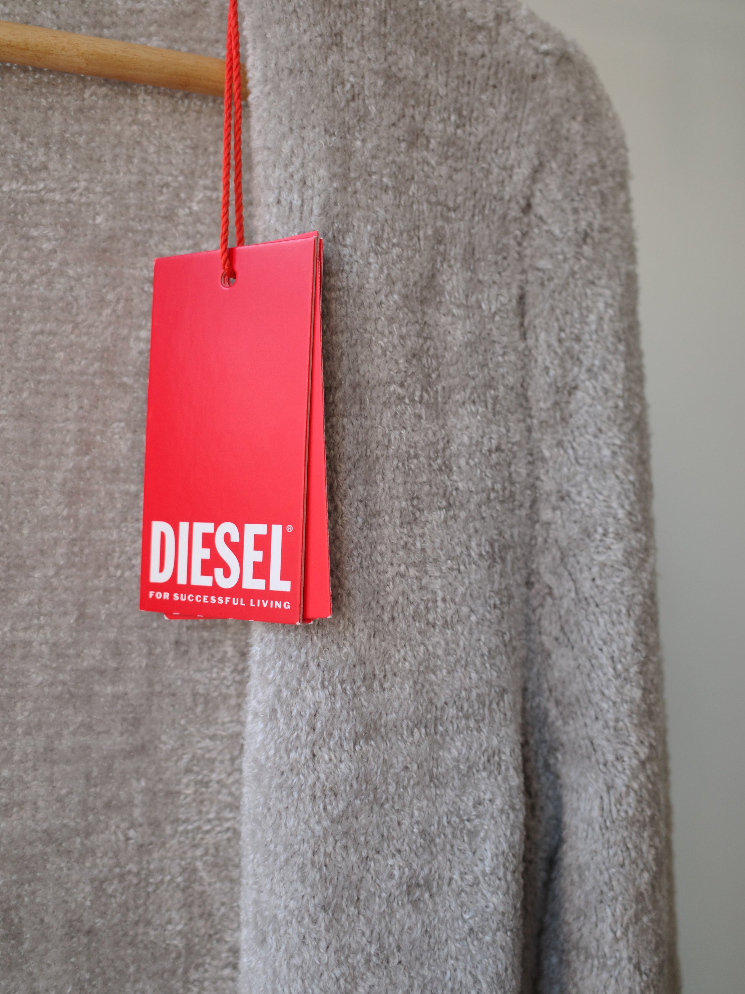 Diesel Long Grey Knit Duster Cardigan – EARTH 土