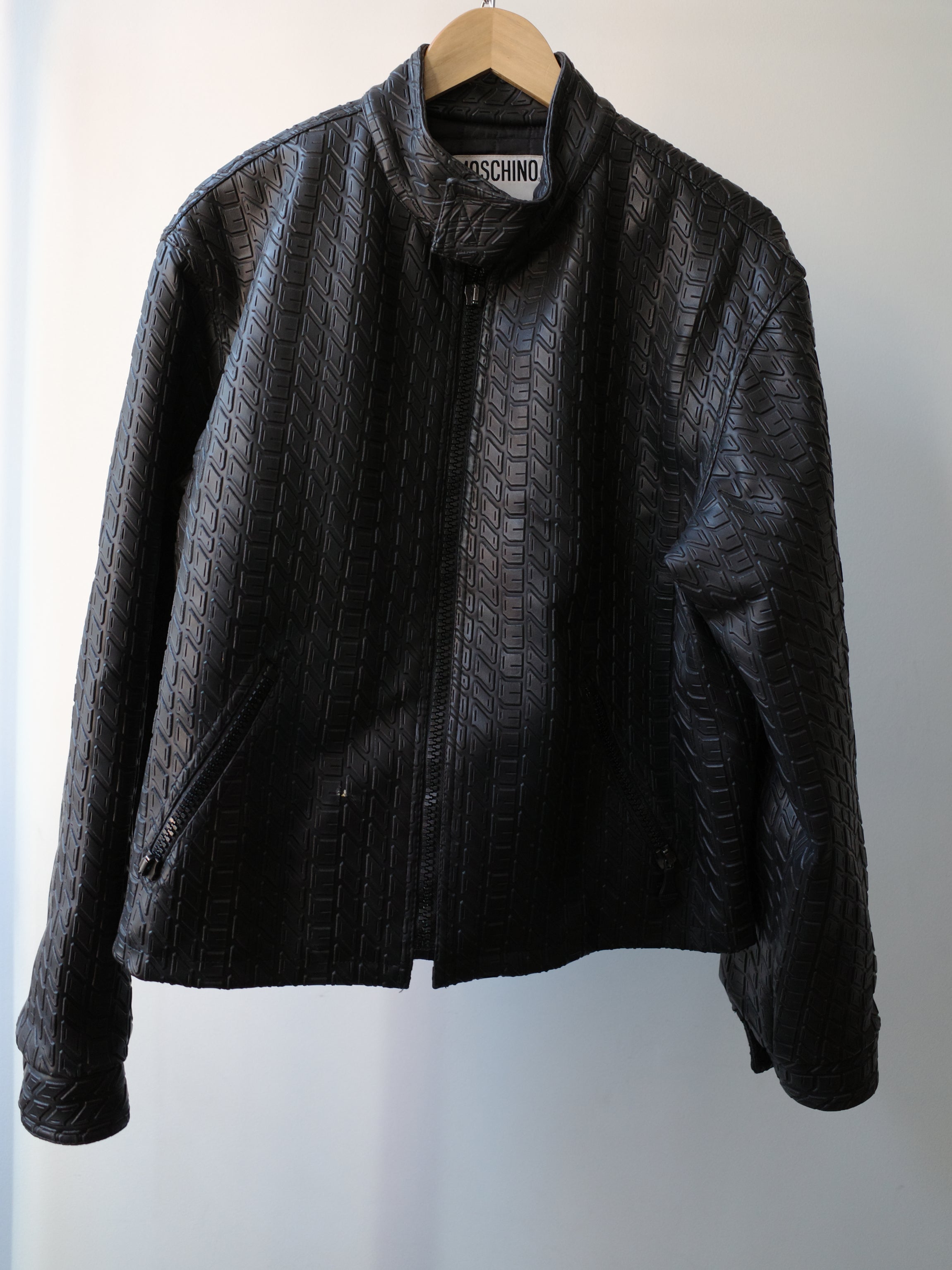 Moschino Vintage Tyre-Tread Quilted Jacket – FIRE 火