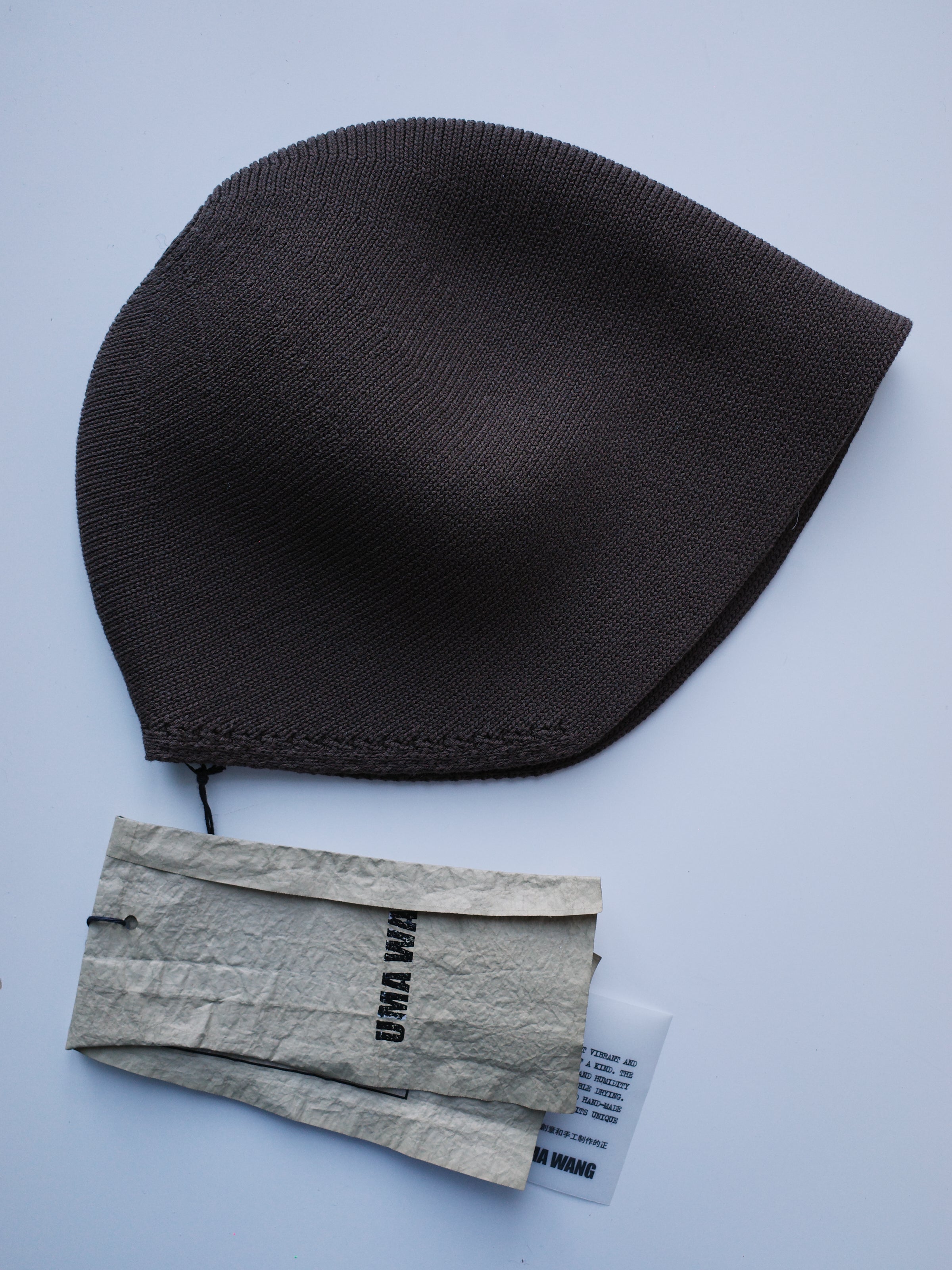 UMA WANG Silk Blend Sculpted Knit Hat – EARTH 土