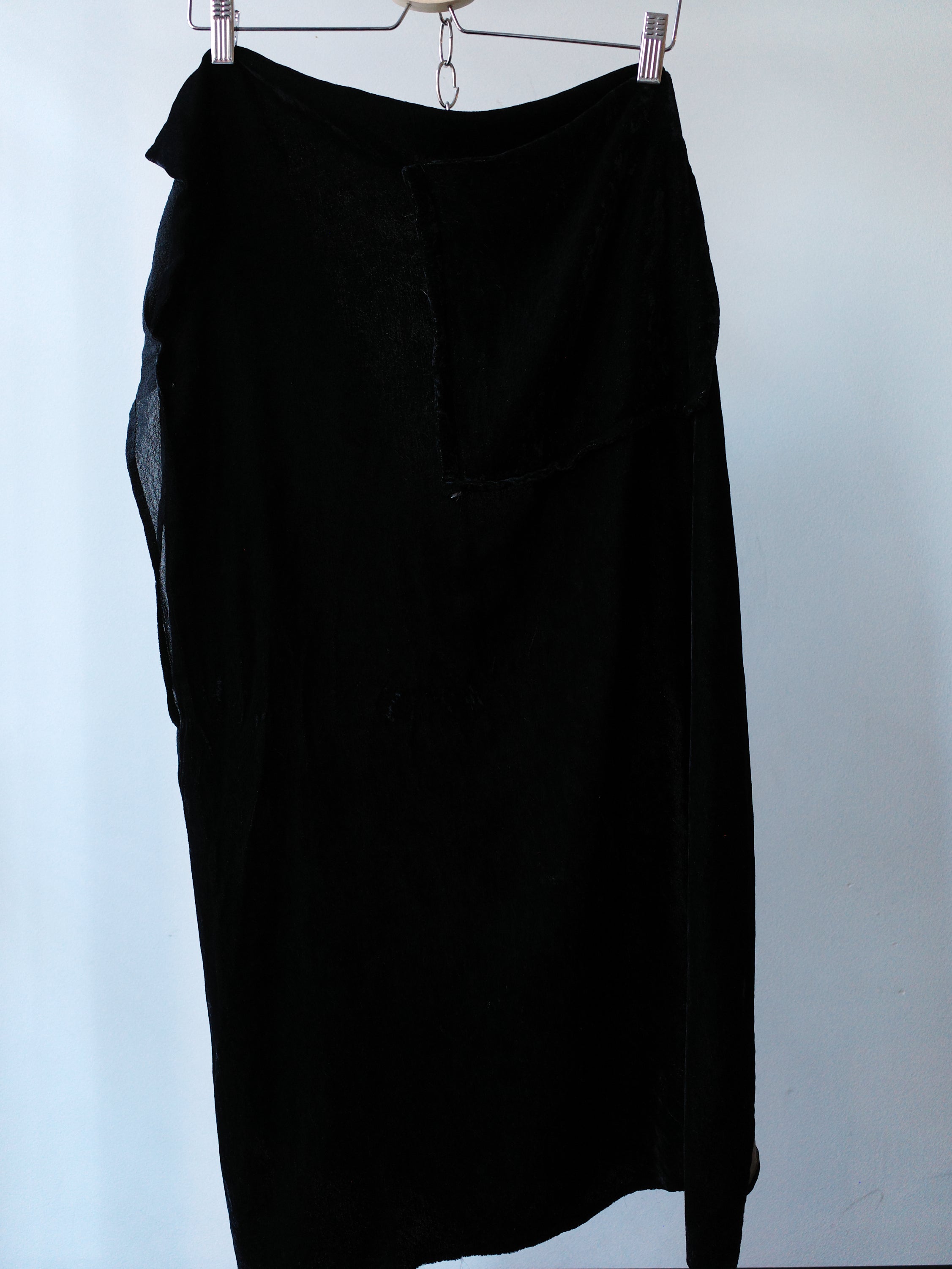 Yohji Yamamoto Velvet Draped Apron Skirt – WATER 水