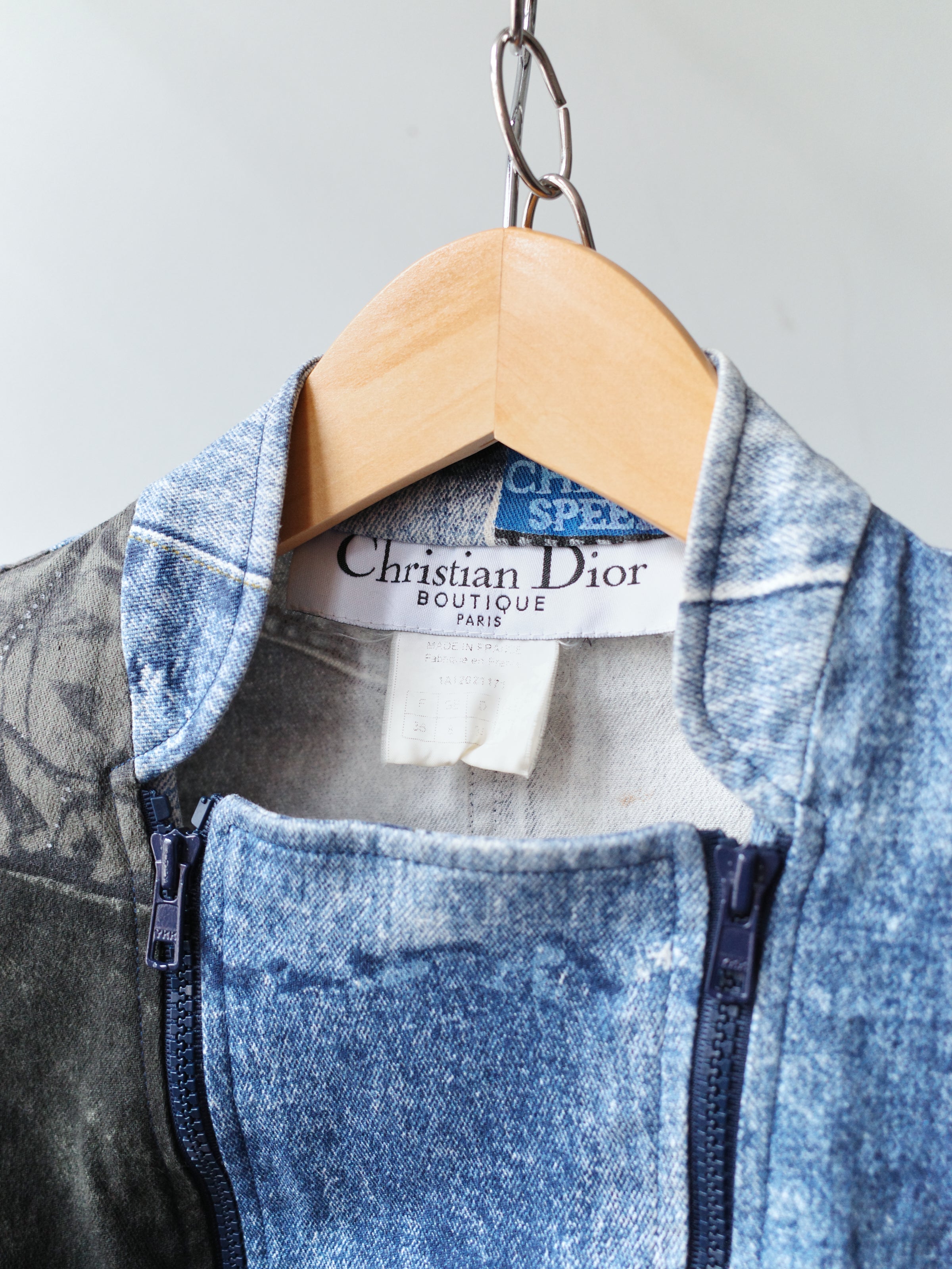 Christian Dior by John Galliano Trompe-l'œil Denim Print Jacket – METAL 金