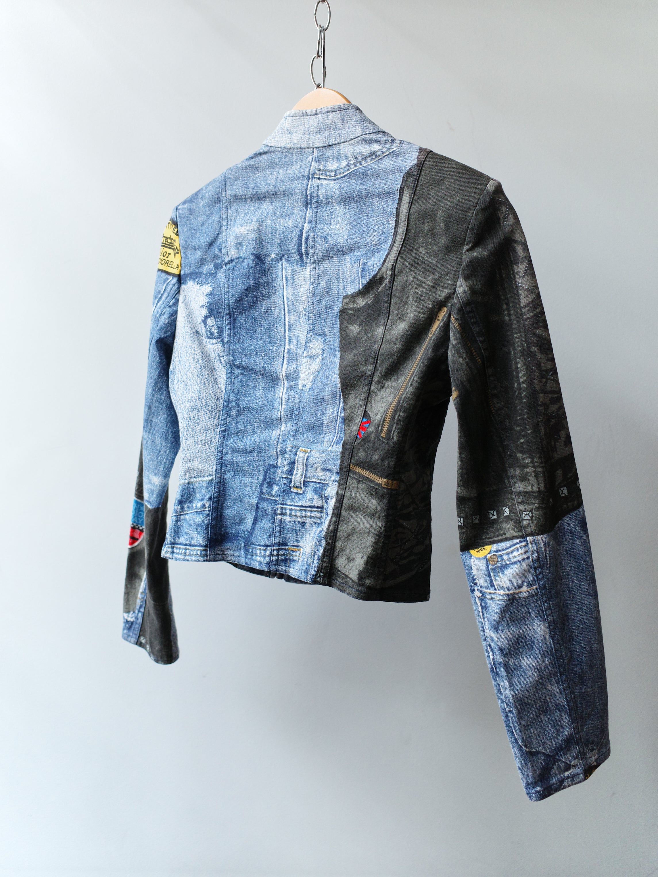 Christian Dior by John Galliano Trompe-l'œil Denim Print Jacket – METAL 金