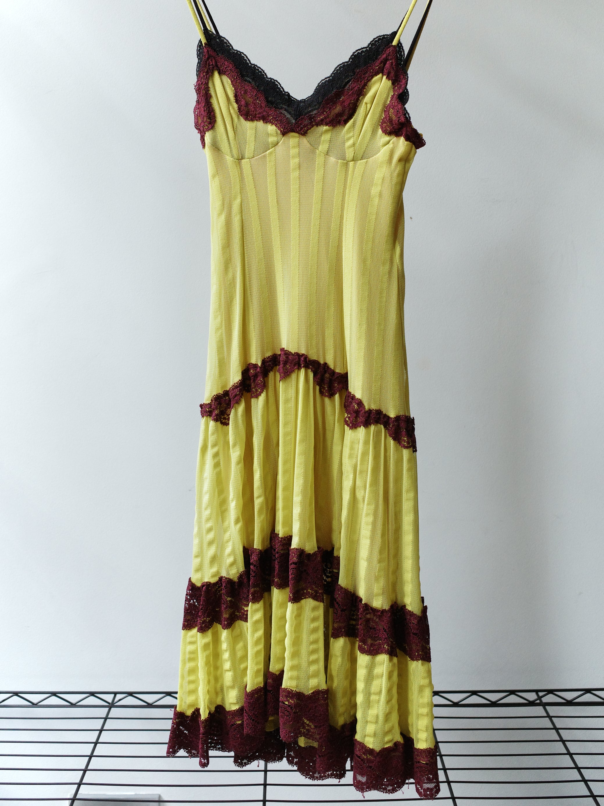 Jean Paul Gaultier Soleil Vintage Sheer Lace Dress – FIRE 火