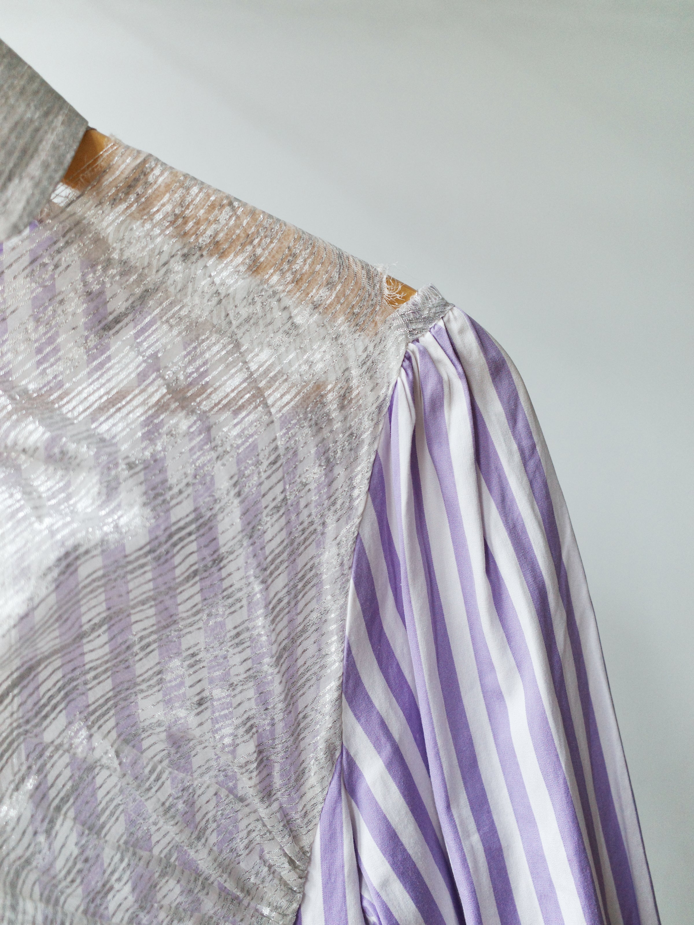 Vivienne Westwood Vintage Metallic Bib Striped Shirt – METAL 金