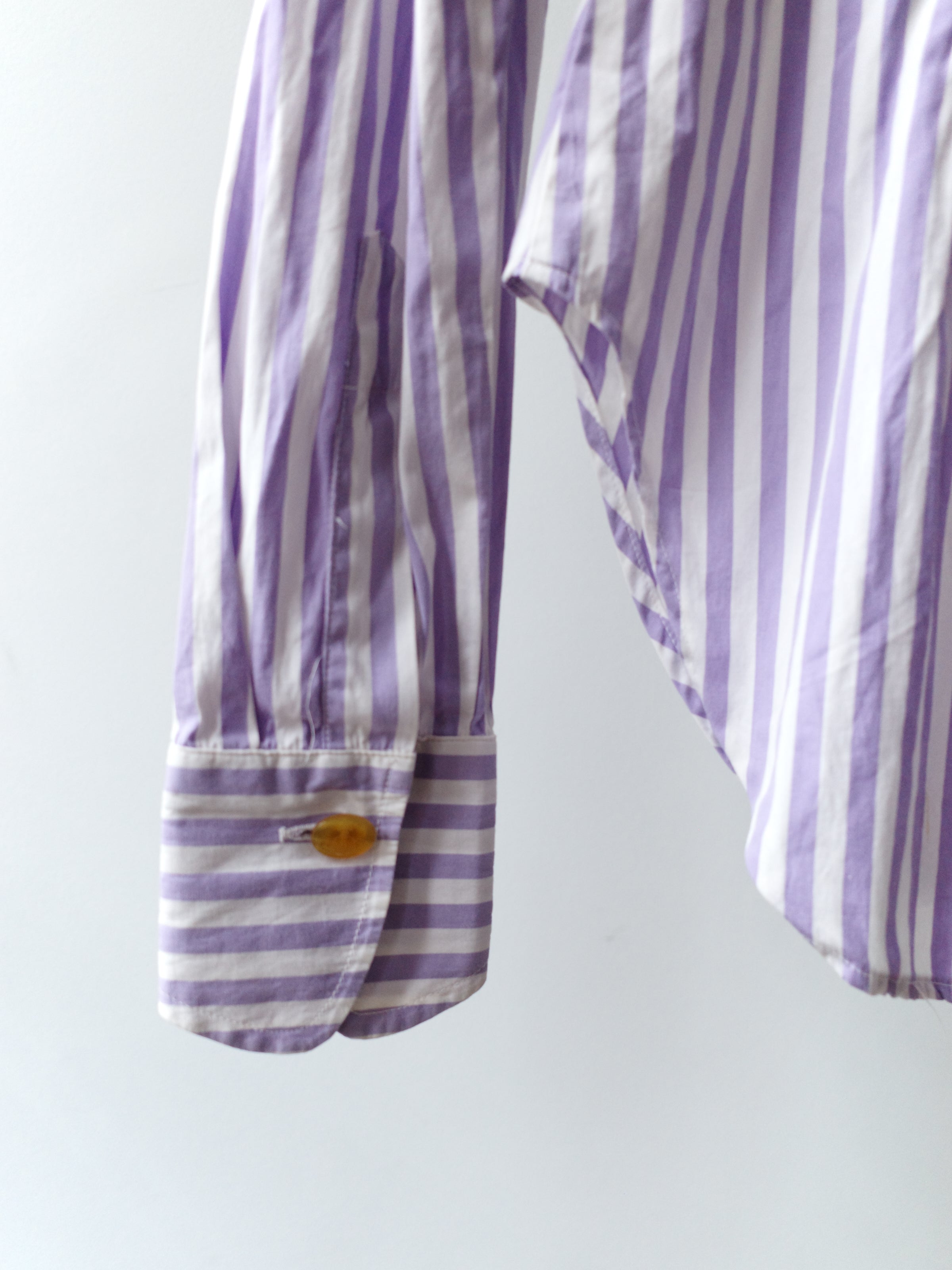 Vivienne Westwood Vintage Metallic Bib Striped Shirt – METAL 金