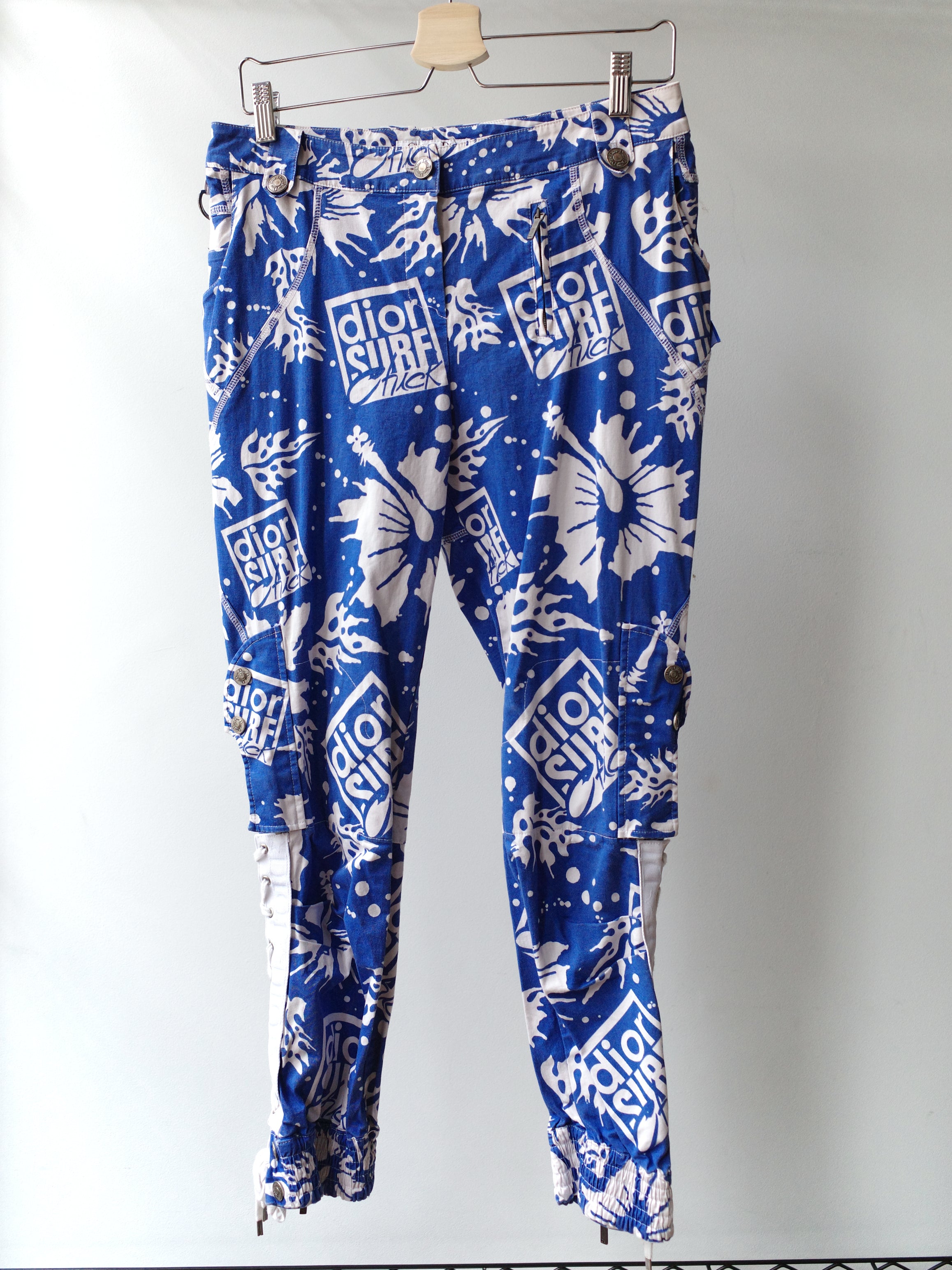 Christian Dior S/S 2004 “Dior Surf Chick” Lace-Up Pants – WATER 水