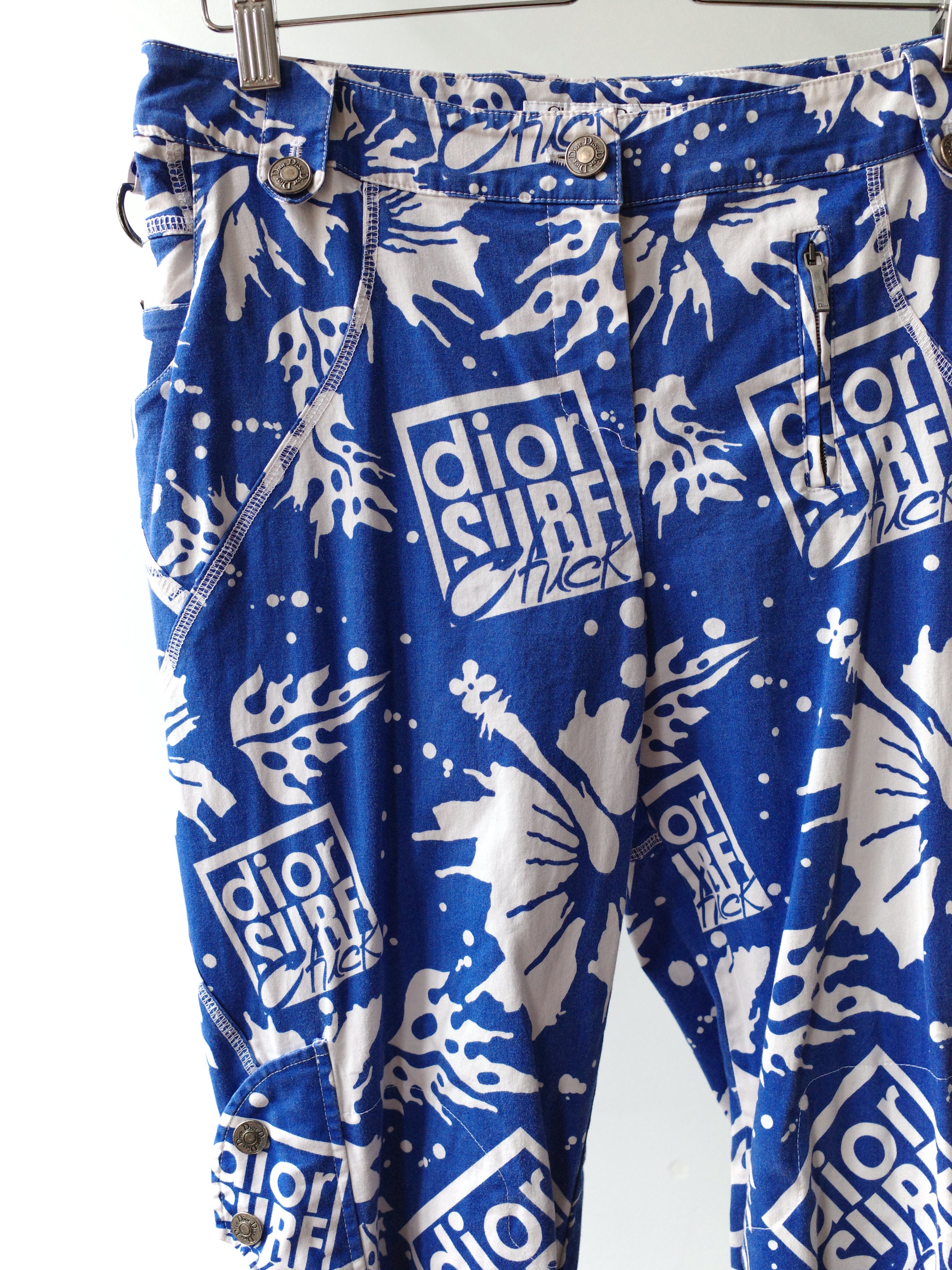 Christian Dior S/S 2004 “Dior Surf Chick” Lace-Up Pants – WATER 水
