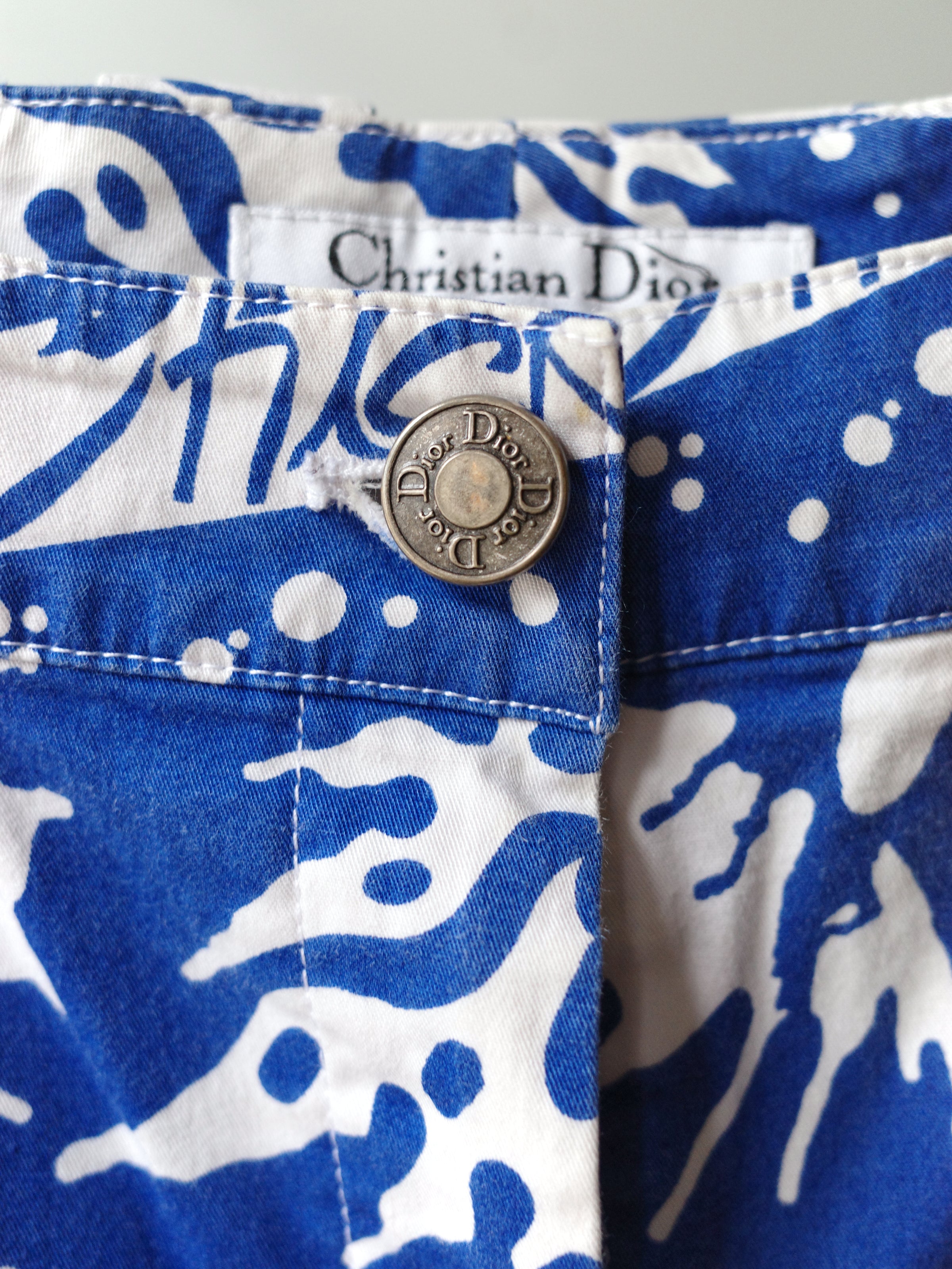 Christian Dior S/S 2004 “Dior Surf Chick” Lace-Up Pants – WATER 水