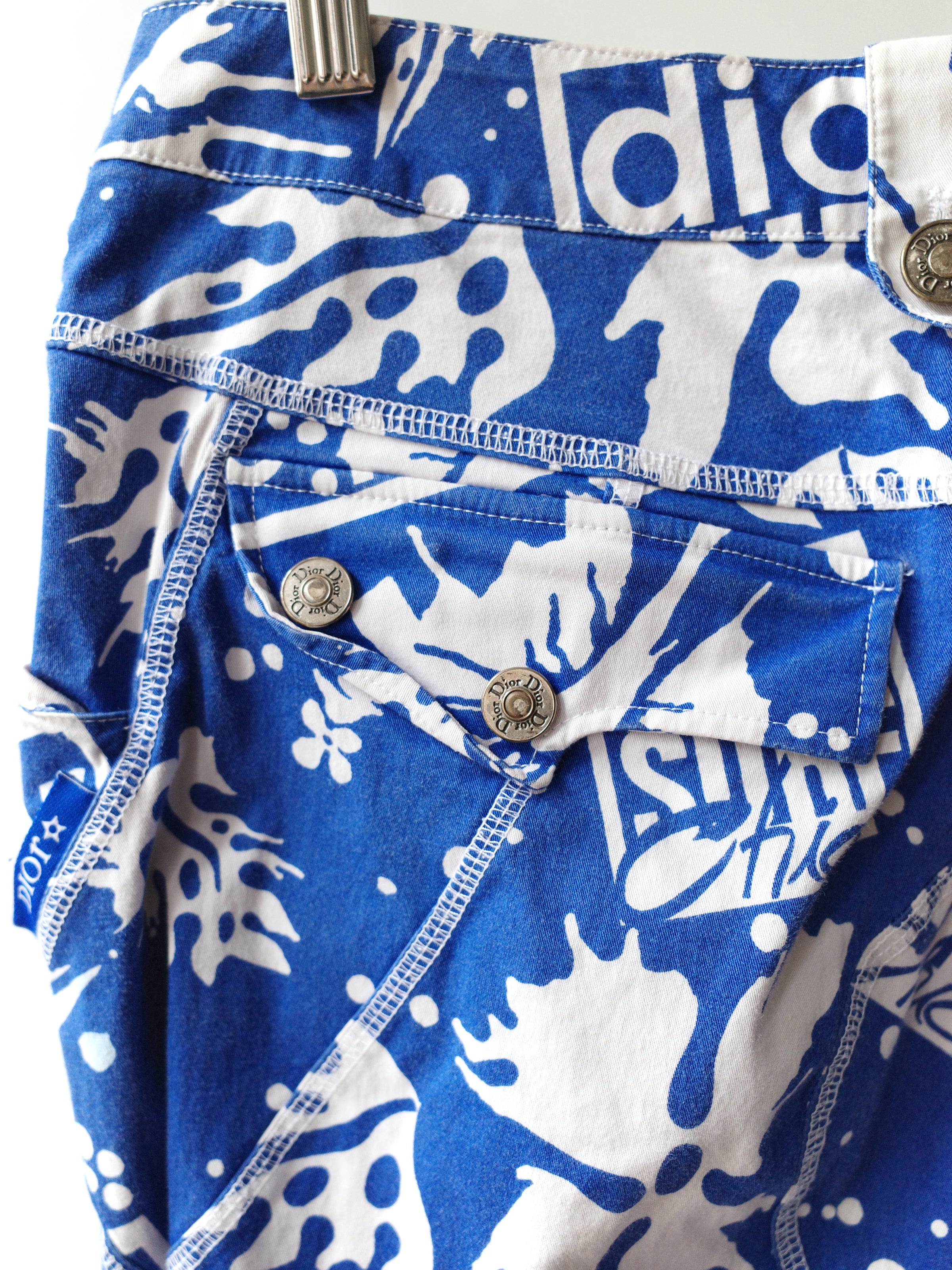 Christian Dior S/S 2004 “Dior Surf Chick” Lace-Up Pants – WATER 水