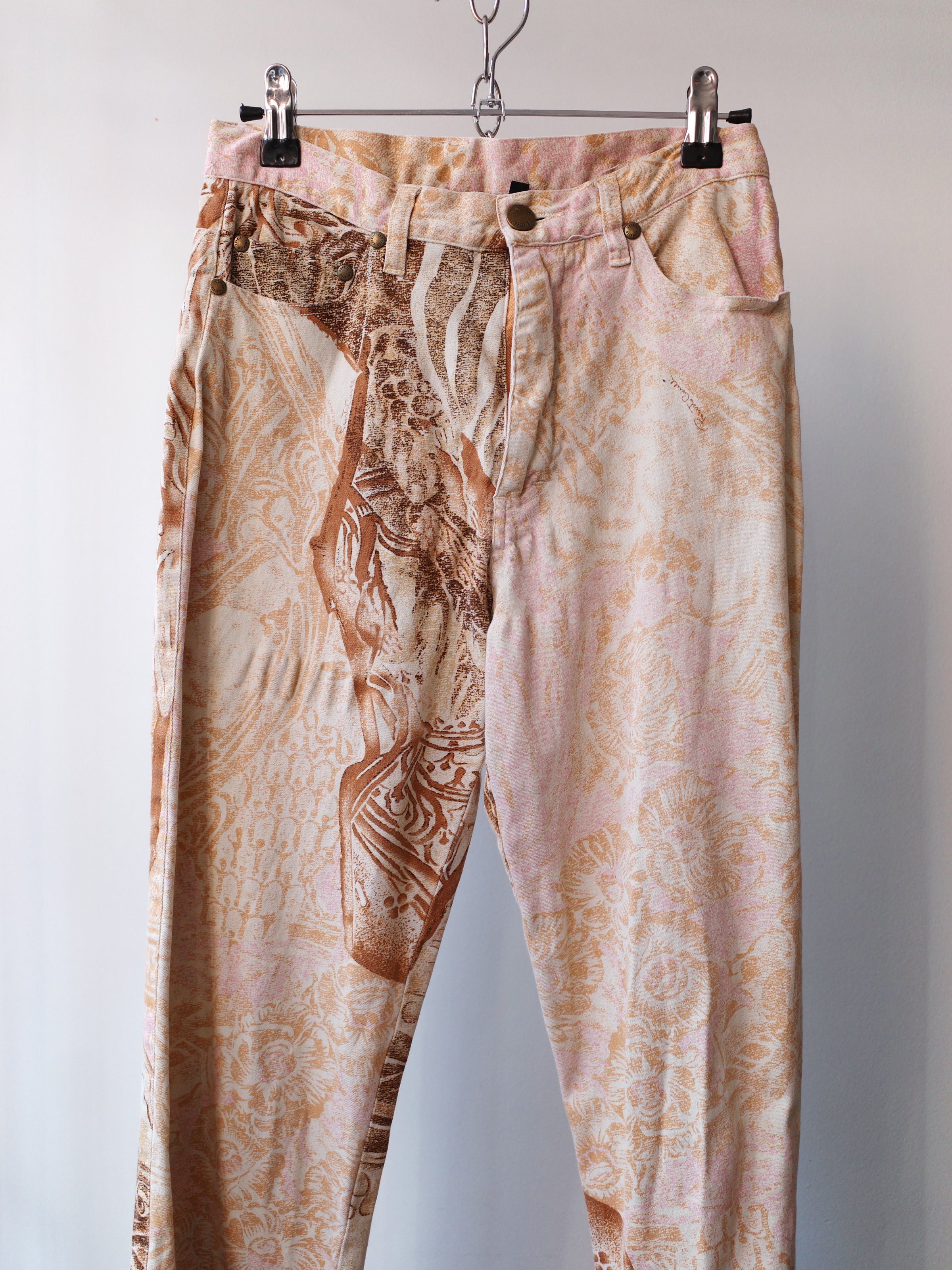 Roberto Cavalli All-Over Baroque Animal Print Pants – EARTH 土