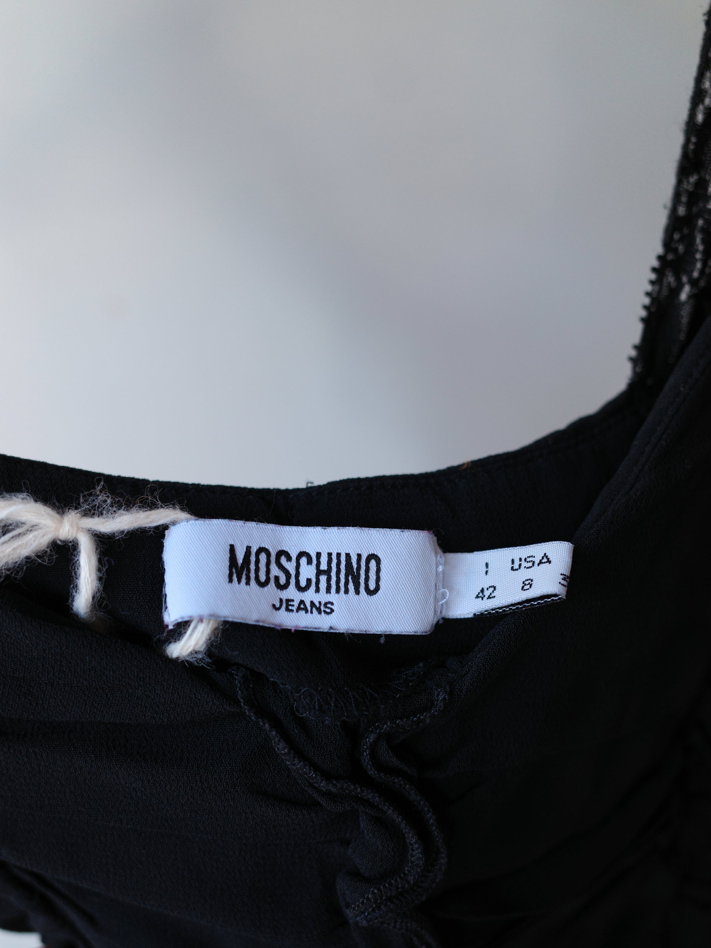 Moschino Vintage Lace-Strap Ruched Camisole – METAL 金