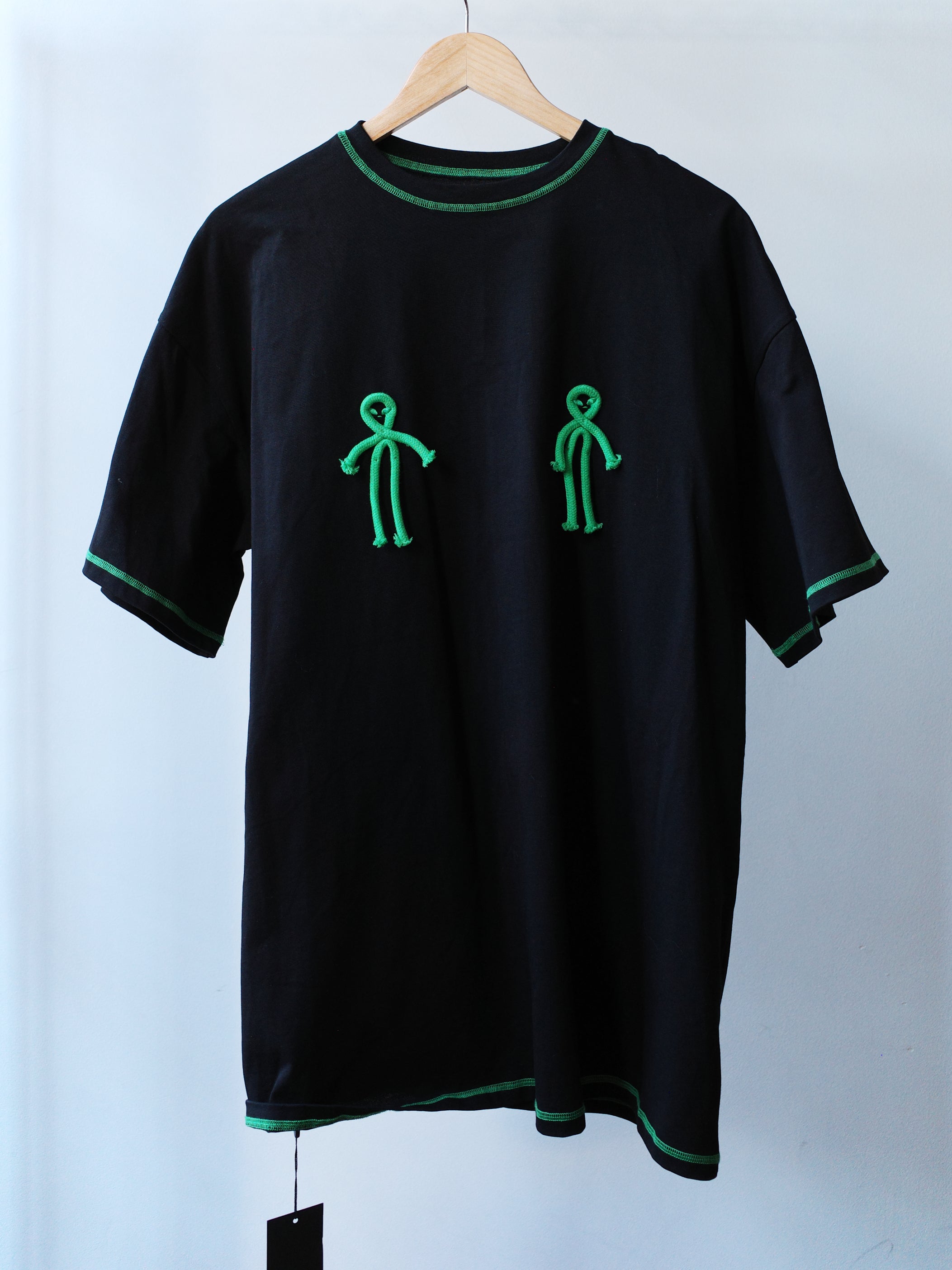OVER RANGE Green Alien Rope T-shirt – METAL 金